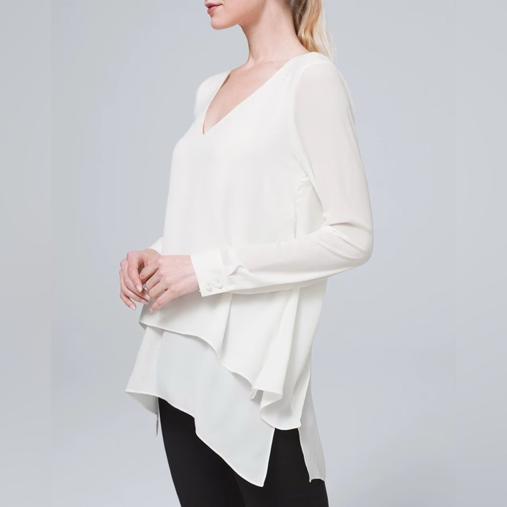 Elegant double layer tunic